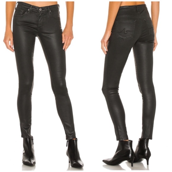 Ag Adriano Goldschmied Denim - AG The Legging Ankle Leatherette Skinny Jeans 26